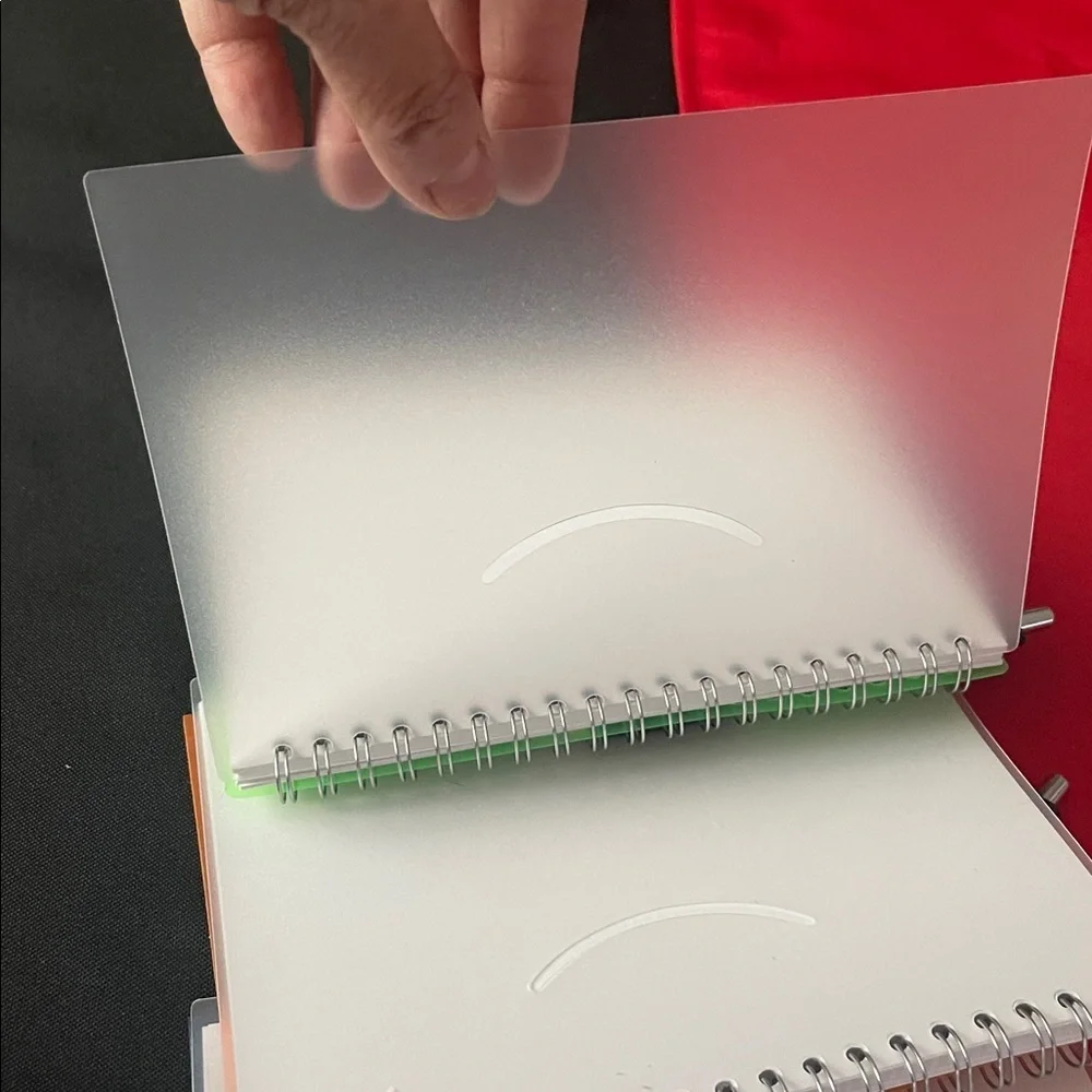 Colorful Spiral Notebooks with Pens, 4 Notepads. 6.5”x 4.5”size